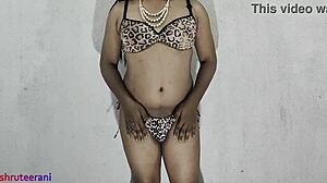 Animal Print Part 1 - Crossdressing By Indian Shemale