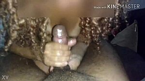 hotwife taking a big cumshot on her face, so messy and hot!