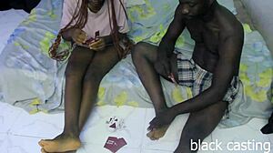 Petite ebony fucked hard!