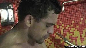 tranny babe nicole marques sucks cock and gets fucked