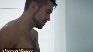 Sweet sinner seductive latina spreads her round ass wide open while riding a hard dick