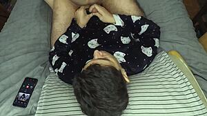 handjob and cum mouthful before bed 😘