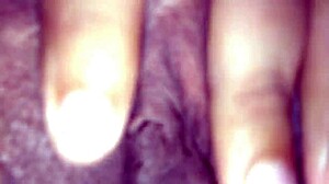 Super horny from rubbing her wet tight pussy, amateurs involved 😏