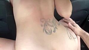 Busty Hooker Rides Cock Outdoors