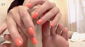 Russian Model Wowmania Performs Foot Fetish Sucking And Licking On Cam