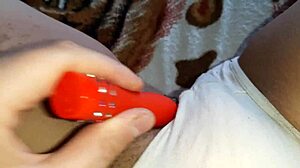 Homemade Clit Teasing with Vibrator Leads to Intense Orgasm