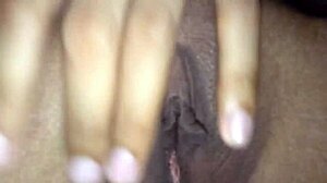 Super horny from rubbing her wet tight pussy, amateurs involved 😏