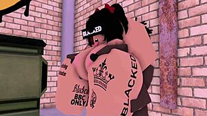 rice bunny takes bbc in an alley way 🐰