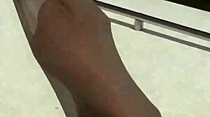 We dressed in pantyhose for a group activity