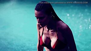 Alessandra Ambrosio's Striking Striptease Performance