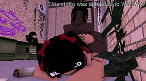 rice bunny takes bbc in an alley way 🐰