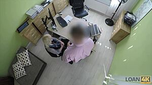 Blonde Czech Teen Trades Blowjob For Loan