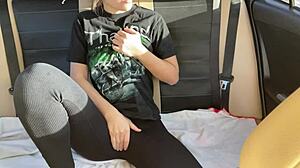 i'm a milf who squirted in the backseat of someone else's car during outdoor public masturbation orgasm