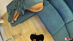 Watch stepmother ride stepson without panties?