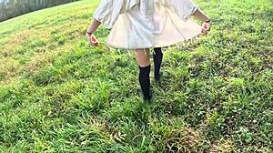 i walk and strip naked in nature, neighbors see my dripping wet pussy