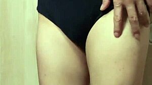 Teen with buttplug in uniform 😏 update 18