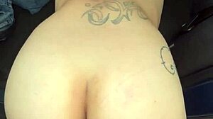 Busty Hooker Rides Cock Outdoors