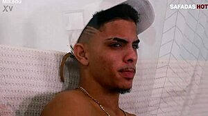 Fucking the hot young girl with creampie in doggystyle position