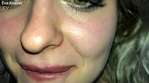 Blonde Deepthroats Cock Sucking While Watching Movie