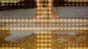 Housewife going crazy in kitchen with sexy tits