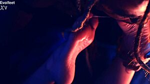 Femdom Foot Worship With Deepthroat