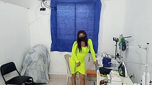 New video: fashion designer shows off tits at work