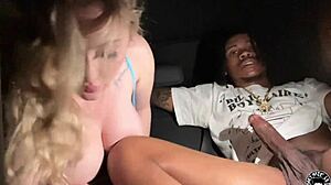 Busty Canadian Feels Poked In Backseat Passionately