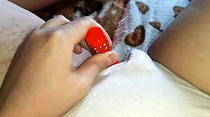 Homemade Clit Teasing with Vibrator Leads to Intense Orgasm