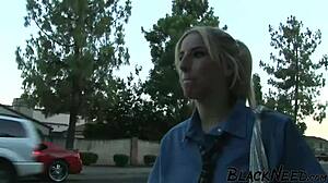 blonde amateur craves big black cock in rough interracial