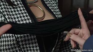 Sex Shop Owner Dominates Blonde with Anal Fucking and Deepthroat