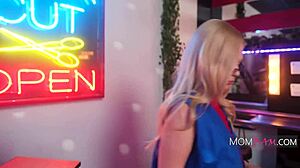 Mature Blonde Boss Barbie Breach In Kinky Quandary Licking Pussy With Mike Mancini