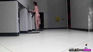 Naked daily routine making lunch, now fucked by big black cock.