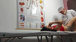 i'm the gynecologist fingering patient's ass and fucking her tight pussy