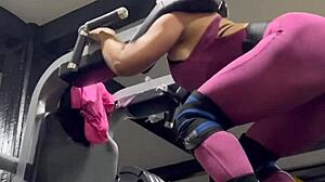 Training with big tits and ass