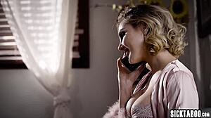 horny blonde camgirl kenzie anne fucks big black cock