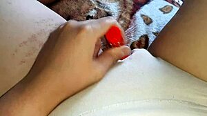 Homemade Clit Teasing with Vibrator Leads to Intense Orgasm