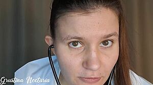 Toxic Russian Doctor Tried To Dominate During The Medical Examination But Fucked Her In A Mouth Asmr