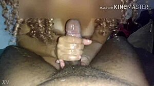 hotwife taking a big cumshot on her face, so messy and hot!