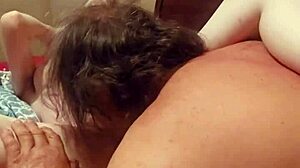 After a wild party all night, I licked her wet pussy passionately