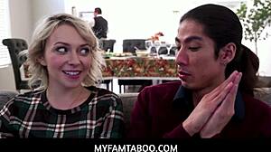 Big Dick Pervy Stepbrother Enjoys Hot Stepsister's Big Natural Titties in Taboo Fun