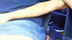 Latina pornstar rides monster cock in car with driver