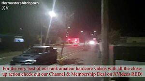 Kiwi MILF Gets Pissed on Publicly on Sidewalk While Motorist Yells