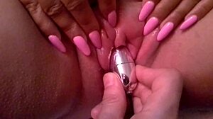 Slave Nadia Pumps Pussy Then Uses Vibrator And Anal Toy