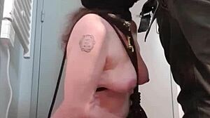 Bondage BJ Leads to Cum and Piss Order