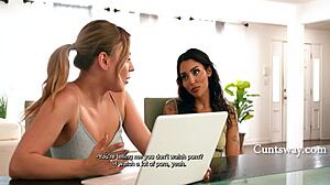 was this what you dreamed of watching blonde lesbian roommate porn? vanessa sky and anna claire clouds 😍