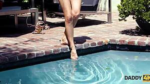 daddy4k amazing blonde tries mature cock blowjob