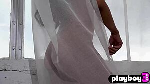 sexy teen fatima kojima posing in lingerie, showing her body