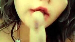 Webcam compilation featuring sucking and toys