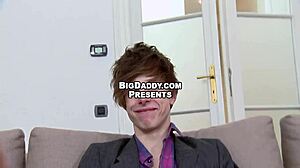 Hunk Sucking Big Cock In Gay Bareback Scene.