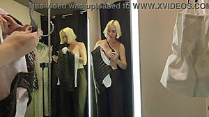 Do You Like My Sexy Clothes? Watch Me Try On Clothes In The Mall Fitting Room